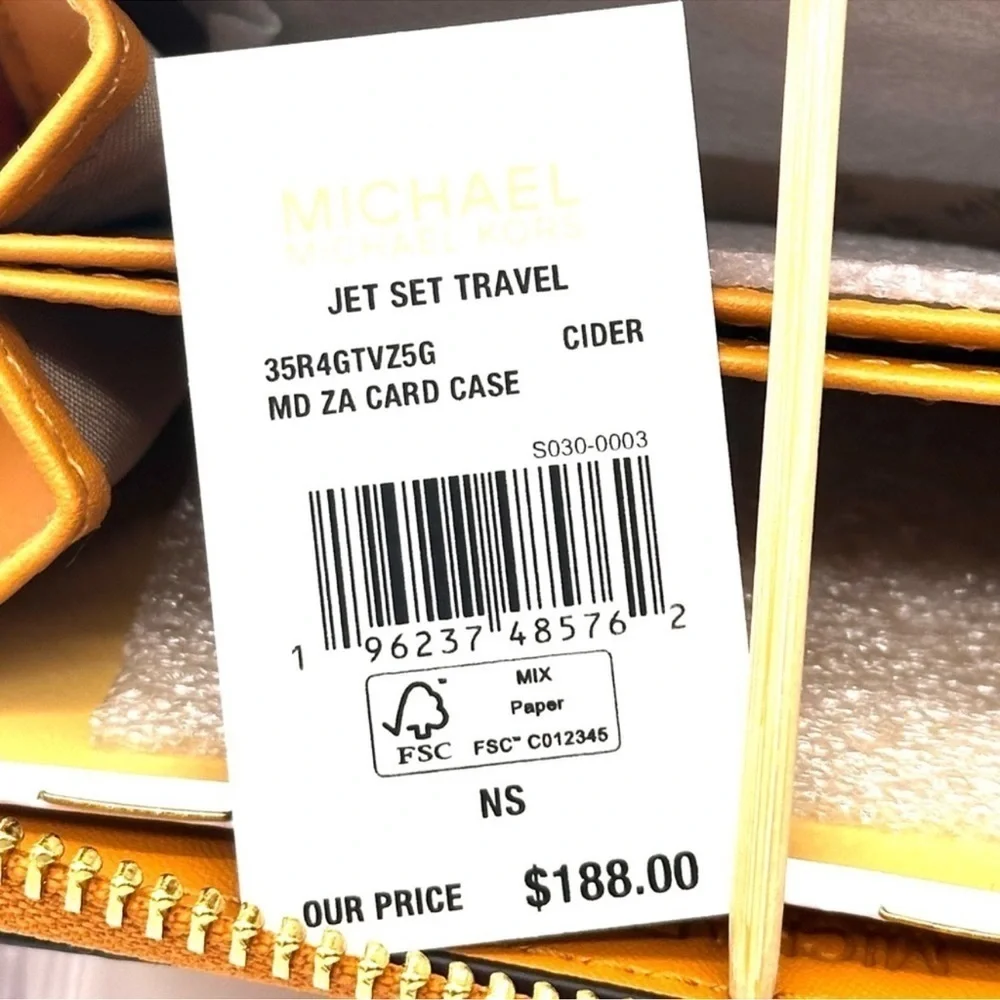 Michael Kors Medium ZA Card Case Wallet Cider Multi - Picture 8 of 8
